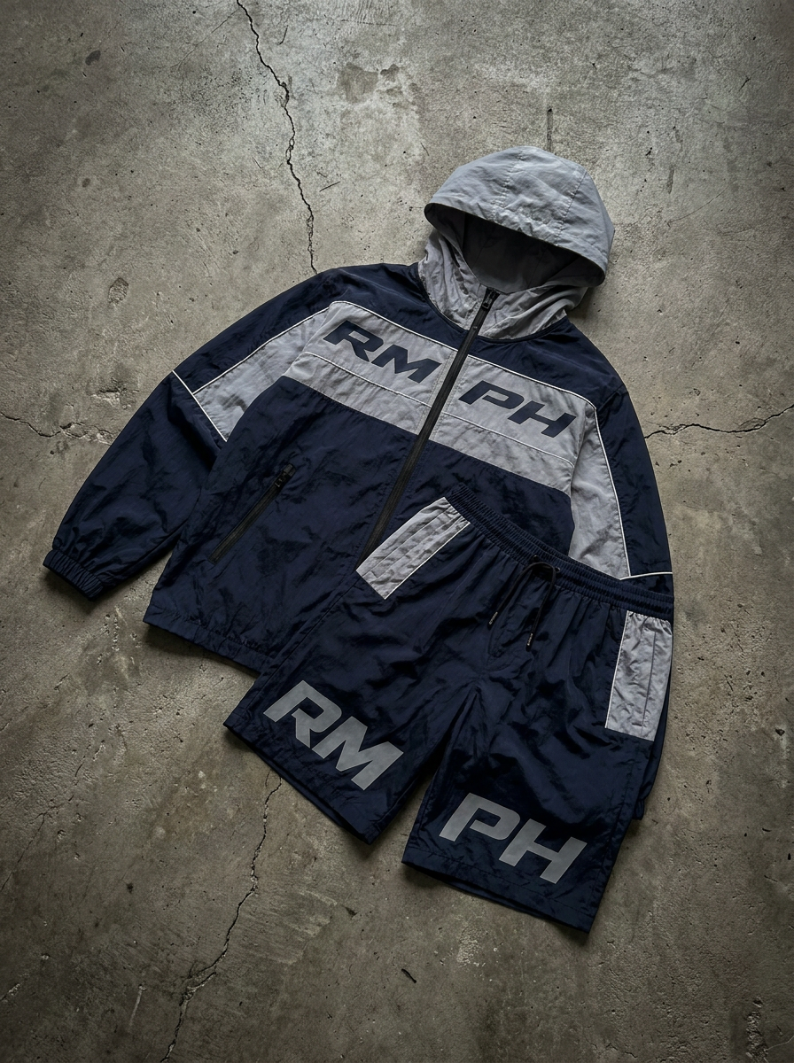 RMPH TRON ZIP-THRU SHORT SET - MIDNIGHT NAVY